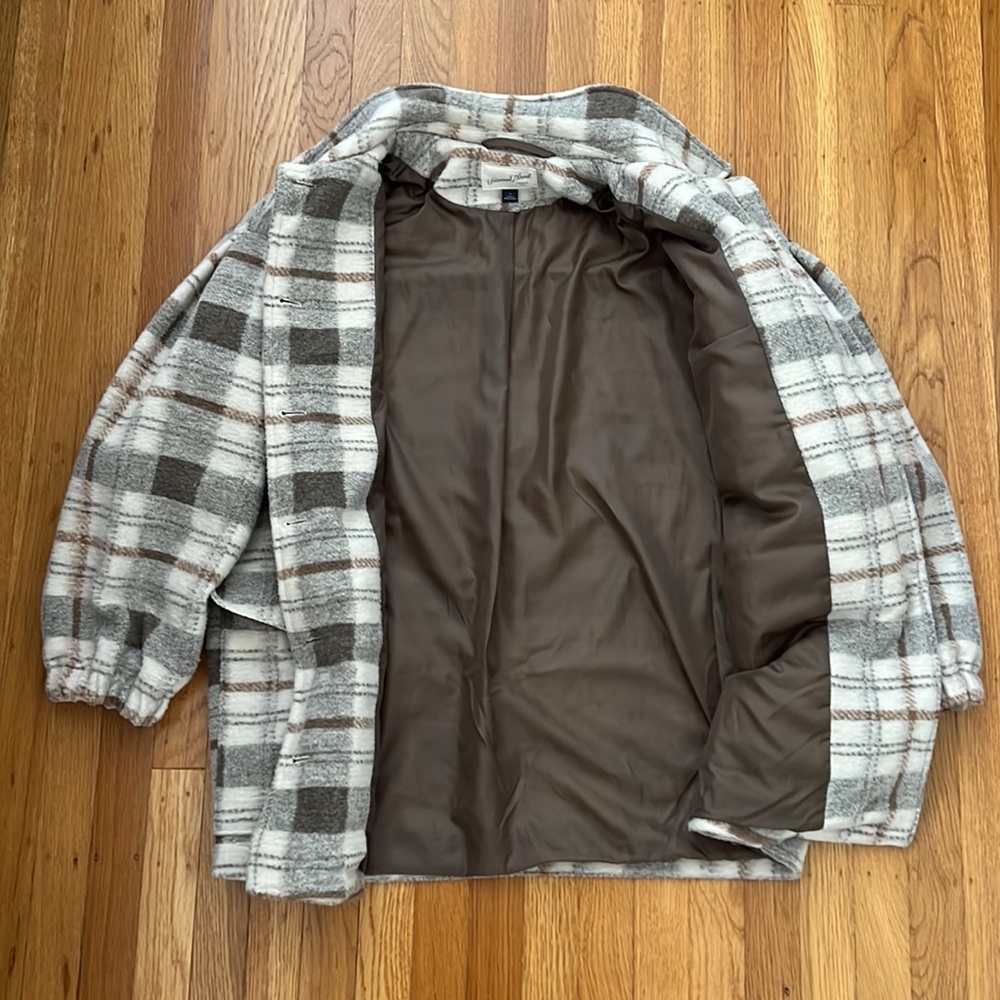 Universal Thread Gray Plaid Jacket - image 3